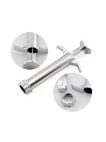 1pc Handmade Creative Mold Shaped Extrusion Tool, Stainless Steel Clay Extruder, Multi-Function Extrusion Clay Extruder, Clay Extruding Gun Press Extrusion Stick For Soft Clay Flower Edge Shaping - Sludge Extruder - View 7