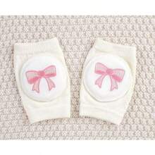 Miếng bảo vệ đầu gối thêu màu trắng tinh khôi cho trẻ em, dụng cụ bảo hộ thể thao unisex, miếng bảo vệ khuỷu tay bằng xốp chống ngã, miếng bảo vệ đầu gối dạng lưới cho bé tập bò. - Nhiều màu - Xem 20