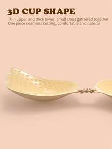 1 Pair Wing-Shaped Invisible Bra Straps - Self-Adhesive Soft & Breathable, Suitable For Dresses, Wedding Gowns And Daily Wear - Multicolor - View 5