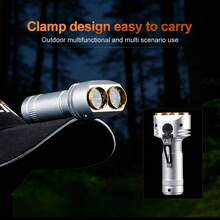 6支超亮迷你LED手电筒，USB充电多功能手电筒，强力户外露营应急灯 - 6*LED - 查看 7