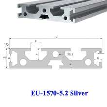Perfil de aluminio 1570, estándar europeo, 15x70mm, perfiles de extrusión con ranura en, marco guía de carril lineal anodizado para, 1. 7XZR - 1570-4.3 - Ver 6