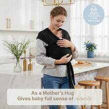 Oaoleer 1PC Baby Wrap Carrier,Hands Free Baby Carrier Sling,Lightweight,Breathable,Softness,Perfect For Newborn Infants And Babies Shower Gift - Multicolor - View 3