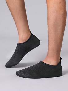 男士轻便一体式涉水鞋，适合游泳、旅行、冲浪、沙滩、瑜伽、室内健身、跑步 - 黑色 - 查看 3