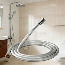 1pc Anti-Explosion Thickened Shower Hose, Universal Connector For Shower Head, Essential For Renovating Rental/Old Houses, Bathroom Shower Head Water Inlet/Outlet Pipe - A - View 5