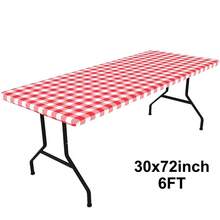 Khăn trải bàn Spandex 30x72 inch (6FT) co giãn, khăn trải bàn dã ngoại hình chữ nhật, có thể giặt được, khăn phủ bàn ngoài trời. - Nhiều màu - Xem 13