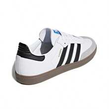 Adidas Originals SAMBA OG Classic Retro T-Toe Shoes, Soft Upper, Relaxed Feel, Low-Top German Training Shoes - 黑與白 - 查看 5