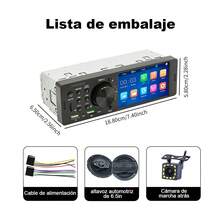 Autostéreo De Pantalla Táctil 1din Bt Fm Eq Usb Y Cámara Negro - A - Ver 5