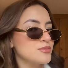 Metallic Oval Sardine  Summer Sun Protection - C7-銀框灰片 - 查看 4