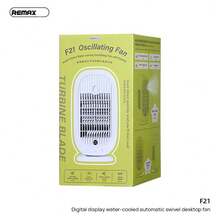 F21 Digital Display Water-Cooled Automatic Oscillating Desktop Fan, Large-Capacity Battery, Three-Speed Oscillation, Six-Speed Fan Adjustment, Water-Cooled Mist Cooling, Turbine Fan Blades, Portable Cooling Fan For Offices And Dormitories. - Desk Fan - View 7