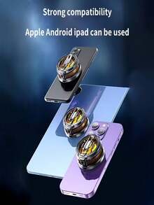 紧凑型手机散热器，兼容安卓和iOS系统，小巧的USB供电手机散热工具，时尚便捷的散热配件，配有夹子和磁性薄膜附件 - 芥末黃 - 查看 11