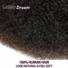 Lolely Dream 顶级非洲卷曲散装真人发,10-20英寸,自然黑色,100%真人发,柔软,50克/包,可染色漂白,适用于编辫、扭辫等造型。 - SNatural/6 - 查看 5