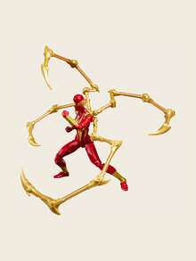 Hasbro 漫威传奇系列《万智牌》X蜘蛛侠玛丽·简·沃森钢铁蜘蛛战衣6英寸可动人偶，配有4个可动腿和独家闪卡 - 彩色 - 查看 8