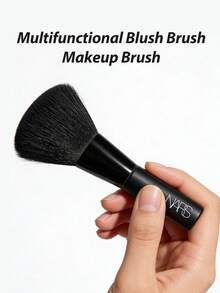 Nars Mini] Brocha Multifunción para Base 1 pieza / Herramienta de Maquillaje Portátil / Adecuada para Polvo Suelto y Polvo Fijador / Ligera y Compacta - Negro - Ver 1