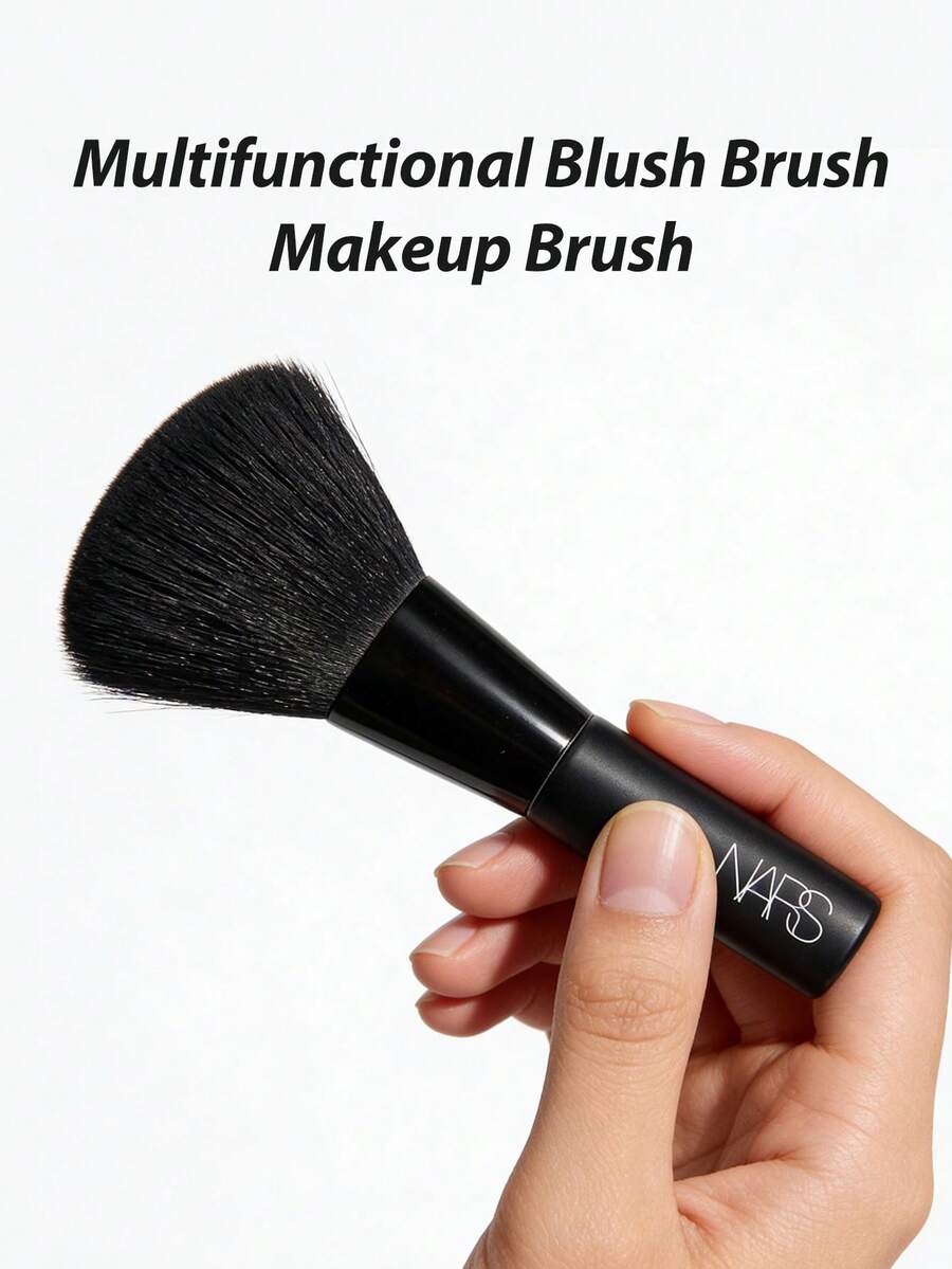 Nars Mini] Brocha Multifunción para Base 1 pieza / Herramienta de Maquillaje Portátil / Adecuada para Polvo Suelto y Polvo Fijador / Ligera y Compacta - Negro - Ver 1