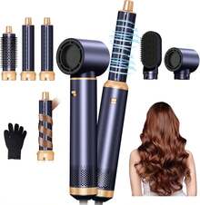 UKLISS Air Style 7 In 1 Hair Dryer Set, 110000 RPM Hot Brush Styler, Automatic Air Curler, Straightening Brush For Smooth Straight Hair, Roller Comb For Volumizing Root Curls, Professional Salon Styler, Home Essentials, Holiday Set - 美規A型插(110-127V) - 查看 18