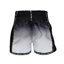Embroidered Black Boxing Shorts, New Men's Muay Thai Shorts, MMA Shorts, Sports Shorts For Competition And Training Spring - Black and White - View 3