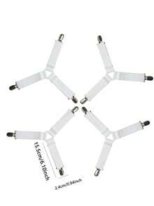 1/4pcs Metal Bed Sheet Clips, Adjustable Non-Slip Mattress Fastener, Home Bedroom Bedding Accessories, Suitable For New Year, Valentine's Day, Mother's Day, Father's Day, Summer Graduation Gift - New Practical and Portable - View 13