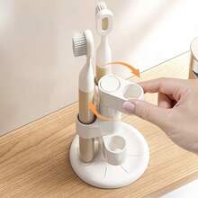 One-Piece New Minimalist Portable Multi-Functional Display And Storage Rack, Suitable For Storing Toothbrushes And Cosmetics. - Multicolor - View 4