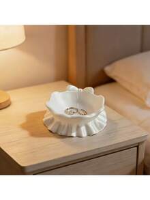 1 khay đựng trang sức in 3D hình nơ xếp ly, khay nhựa màu trắng dùng để trang trí nhà cửa, bàn làm việc, văn phòng, tiệc theo chủ đề, quà tặng Giáng sinh, Lễ Tạ ơn, Ngày lễ tình nhân, Lễ Phục sinh, ngày lễ và sinh nhật. - Nhiều màu - Xem 6
