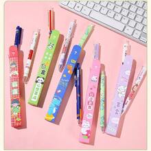 2pcs/Set, Creative Cartoon Push-Button Ballpoint Pen Blind Box, High-Quality Student Small Gift, 0.5mm Smooth Writing Black Ink, Suitable For Birthday Surprise, Sharing With Friends, Student Rewards, Back To School Gifts And Daily Collection (Random Style) - Anime Style - View 2