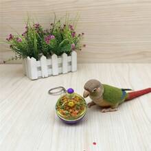 1个鹦鹉喂食器益智玩具，互动式鸟类喂食玩具，防溢食物分配器 - 鹦鹉觅食宠物玩具 - 查看 8