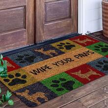 1pc Pet-Friendly Paw Print Doormat, Fun Dog Paw Print Pattern Design, Velvet Material, Perfect For Entryway, Hallway, Pet Room Door Decor, Bathroom Rug, Doormat, Small Rug, Floor Mat, Home Decor, Area Rug, Welcome Mat, Holiday Gift, Washable Carpet - contracted design - View 5
