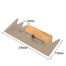 1PC Float Margin Trowel Bucket Stainless Steel Concrete Finishing Trowel Spatula Construction Tools Wall Plastering Hand Tool - Multicolor - View 13