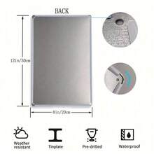 Señal de advertencia de metal Rottweiler - Arte de hierro duradero, 8x12 pulgadas, disponible en azul cielo, jengibre, multicolor, blanco, rosa, negro - A - Ver 6