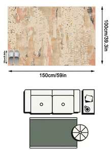 1pc Rug/Carpet/Area Rug/Bath Mat/Bath Rug/Door Mat/Runners/Runner Rug, European Luxury Classical Art - Colorful Abstract Ink Splash Style - Soft Faux Wool Carpet, Suitable For Bathroom, Kitchen, Entryway, Hallway, Bedside, Living Room, Bedroom, All Season Machine Washable, Home Decor - Multicolor - View 12
