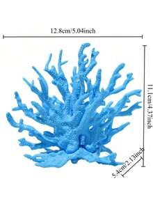 1Pc Fish Tank Accessories,Colourful New Micro Landscape Simulation Mini Coral Blue Artificial Fake Coral Undersea Fish Tank Decorations Gifts,Aquarium Decor - A - View 16