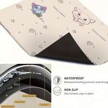 1片装多功能洗衣机垫 - 防刮擦、吸湿、耐用，适用于洗衣机和冰箱，可用于洗衣房、厨房台面、洗碗机，易于清洁，适配洗衣机，现代家居装饰设计，防止刮擦和液体泼溅。 - 彩色 - 查看 8