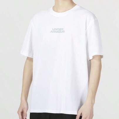 Under Armour UA OUTLINE HEAVYWEIGHT Short Sleeve T-Shirt, Soft & Comfortable Casual Sportswear For Men And Women, 1379109-100