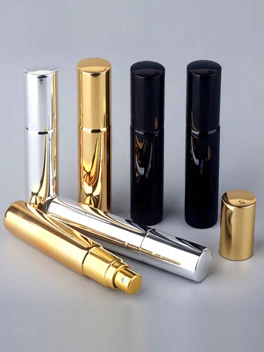 Refillable Glass Spray Bottle, Portable Perfume Bottle With Aluminum Sprayer, Empty Sample Bottle - Multicolor - View 1