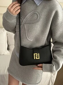 Mini Women's Shoulder Bag, Valentine's Day Gift, Small Purse , Valentines Gifts - Black - View 6