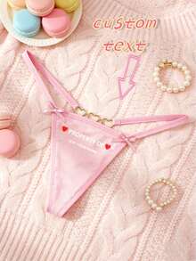 Conjunto de bragas negras cómodas personalizadas con letras para mujer, personalización de cara, personalización de patrón, bragas con patrón de cara personalizado, regalo de vacaciones - Multicolor - Ver 5