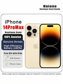 Apple 二手蘋果 iPhone 14 Pro Max 優質二手蘋果 iPhone智慧型手機雙卡 5G，95% 新，原廠螢幕和高效電池（≥90%） - 多色 - 查看 17