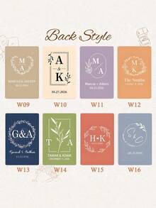 Custom Wedding Playing Cards Blank,Customize Text,32 Styles,Hand-Drawn Deck Of Cards, Playing Card Guest Book, Wedding/Engagement Gift - Multicolor - View 7