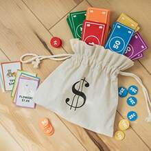 Pretend Play Felt Money Educational Montessori Toy Dollars Bills Coins Wallet S Counting Set Toddlers STEM Gift Rainbow - As Pic - View 5