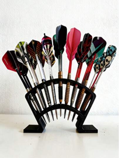 27-Hole Heavy Duty Dart Accessory Holder, Professional 27-Slot Dart Display Rack For Dart Enthusiasts - Premium Tabletop Organizer, 27-Hole Dart Storage Rack For Collectors And Game Rooms, Durable And Suitable For Most Dart Types