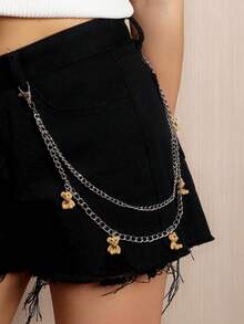 1pc Fashion European And American Street Style Multi-Layer Chain Pant Chain For Women And Couples - Multicolor - View 7