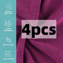 8 Pack Premium Washcloths Set - Quick Drying- Soft Microfiber Coral Velvet Highly Absorbent Wash Clothes - Multipurpose Use As Bath, Spa, Facial, Fingertip Towel - Multicolor - View 39
