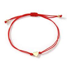 1PC Summer Fashion Leisure Heart Pendant Bracelet, Heart Shaped Bracelet, Copper Bead Bracelet, Adjustable Bracelet, Friend Bracelet, Summer Leisure Beach Bracelet, Beach Gift For Her, Valentine's Day Gift, Graduation Gift - Multicolor - View 10