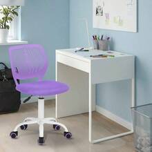 Silla de Escritorio de Trabajo de Oficina Silla de Estudio Ajustable para niños de Respaldo Medio Rosa - Blanco - Ver 5