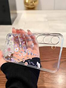1个创意花卉软壳手机壳，兼容 17/17 Air/17 Pro/17 Pro Max、荣耀、Galaxy A04e/12/A13/A14/A34/A50/A52/A53/A54/S21/S22/S23/S24/S25/S25 Ultra、6A/7A/8A、12T/13T，国际版（不适用于国内版） - 無色 - 查看 3