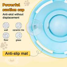 Dog Lick Bowl,Dog Lick Toy For Dogs & Cats With Non-Slip Base,Dog Licking Bowl With Ball,Dog Licking Toys For Dogs With Anxiety,Slow Feed Liquid Dog Bowl For Liquid & Soft Food(Yellow) - màu xanh da trời - Xem 4
