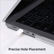 Funda protectora transparente compatible con Apple Air/Pro de 13.3 pulgadas A2337 A2179 A1932 (2018-2021 M1) ultra delgada - Ver 6