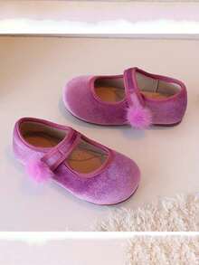 1 Pair Toddler Girls' Cute Princess Leather Shoes, Infant Baby Non-Slip Soft Bottom Walking Shoes, Versatile Closure Mary Jane Shoes For School, Suitable For Spring, Summer, Autumn - Pink - View 3