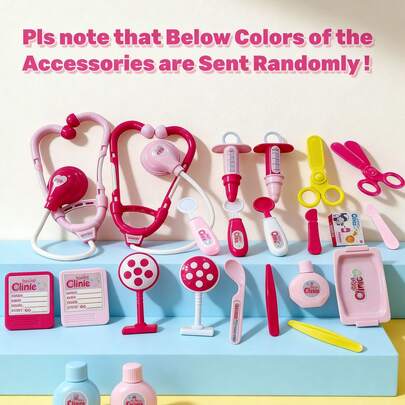 Bộ 12 món đồ chơi bác sĩ kèm hộp đựng cho trẻ em, bộ đồ chơi giáo dục cho trẻ mới biết đi, bộ đồ chơi bác sĩ nhập vai nha sĩ, bộ đồ chơi bác sĩ thú y, bao gồm ống nghe, dụng cụ y tế giả, đồ chơi học tập hóa trang cho bé trai bé gái từ 3 4 5 6 7 8 tuổi, bộ đồ chơi bác sĩ trẻ em chân thực vui nhộn, đồ chơi hóa trang y tá bệnh viện, quà tặng lý tưởng cho sinh nhật, giáng sinh, năm mới.