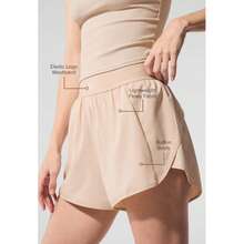 Alo Yoga Women's Grandstand Tennis Shorts | Lightweight Performance Fabric | Loose Fit Breathable Athletic Shorts | Luxury Studio-To-Street Comfortable Workout Bottoms - Black - View 4