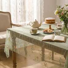 Horaldaily - Mantel de gasa verde con bordado de flores 52 x 70 pulgs rectangular cubierta de mesa de tul para primavera verano dracin de fiesta de jardn para bricolaje boda fiestaDecoración de cuarto, Muebles, Herramientas para hombre, Muebles para cuarto - [AUTOMÓVIL CLUB BRITÁNICO - Ver 5